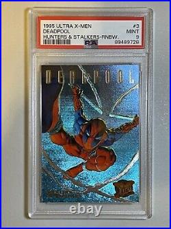 1995 Fleer Ultra X-Men Hunters & Stalkers Deadpool #3 Rainbow PSA 9 Mint