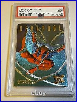 1995 Fleer Ultra X-Men Hunters & Stalkers Deadpool #3 Rainbow PSA 9 Mint