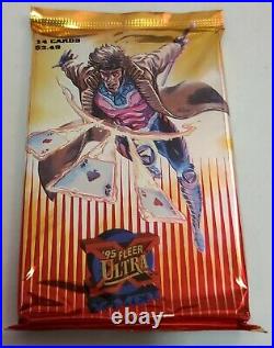 1995 Fleer Ultra X-Men Trading Cards 34 Packs Opened Hanger Box Marvel