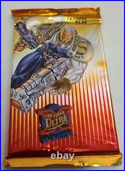 1995 Fleer Ultra X-Men Trading Cards 34 Packs Opened Hanger Box Marvel