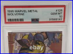 1995 MARVEL UNIVERSE Trading Card WOLVERINE #125 X-MEN graded PSA GEM MINT 10