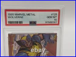 1995 MARVEL UNIVERSE Trading Card WOLVERINE #125 X-MEN graded PSA GEM MINT 10