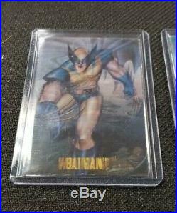 1995 MARVEL vs DC BATMAN WOLVERINE MIRAGE 2 of 2 CARD ULTRA RARE DARK CLAW mint