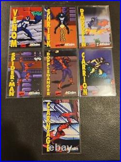 1995 Marvel Acclaim Maximum Carnage 7 Promo Card Set NM-M Spider-Man Venom Etc