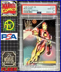 1995 Marvel Annual Flair #133 Iron Man PSA 10 GEM MINT