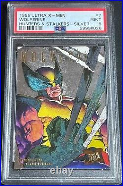 1995 Marvel Fleer Ultra X-Men Hunters & Stalkers Silver Wolverine #7 PSA 9 MINT