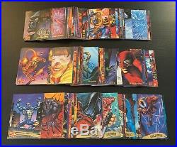 1995 Marvel Masterpieces Base Card Set of 151 Marvel Comic Cards NM+