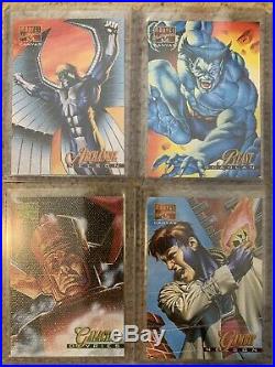 1995 Marvel Masterpieces COMPLETE CANVAS INSERT CARD SET, #1-22 NM/M! Fleer