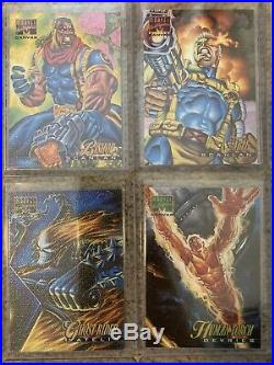 1995 Marvel Masterpieces COMPLETE CANVAS INSERT CARD SET, #1-22 NM/M! Fleer