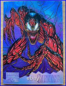1995 Marvel Masterpieces HoloFlash CARNAGE #2 Limited Edition Beautiful Card