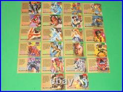 1995 Marvel Masterpieces Series 4 Complete Canvas Insert 22 Card Set Spider-man