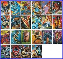 1995 Marvel Masterpieces Series IV 4 Canvas Collection 22 Card Insert Chase Set