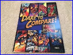 1995 Marvel Masterpieces Set Dealer Sell Sheet Promo Folder RARE