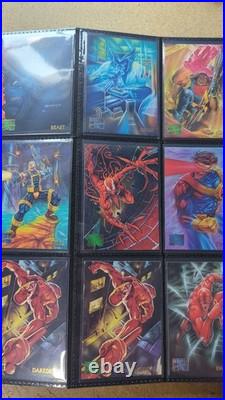 1995 Marvel Masterpieces trading cards lot of 200+ (Some Doubles)