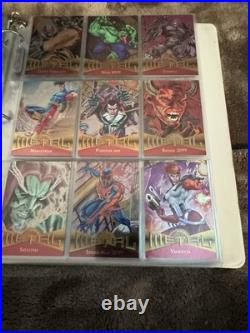 1995 Marvel Metal 137 Card Set Complete + 18 GOLD 18 METAL Wrapped Promo