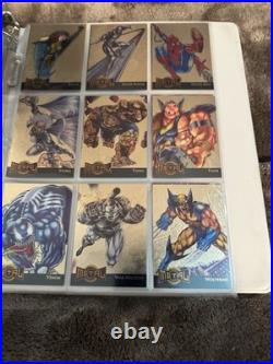 1995 Marvel Metal 137 Card Set Complete + 18 GOLD 18 METAL Wrapped Promo