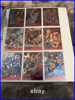 1995 Marvel Metal 137 Card Set Complete + 18 GOLD 18 METAL Wrapped Promo