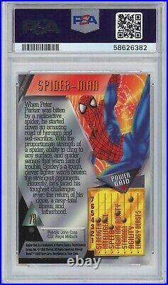 1995 Marvel Metal #78 Spider-man PSA 10