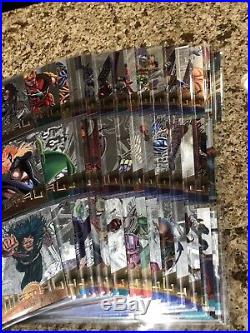 1995 Marvel Metal COMPLETE SILVER FLASHER PARALLEL SET 138 CARDS NM/M