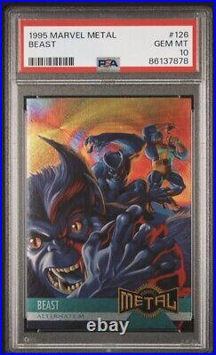 1995 Marvel Metal Card #126 Beast PSA 10 GEM MINT