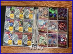 1995 Marvel Metal Complete Set (1-138) 18 Red & Gold Blaster, 16 Silver Flasher 1995 Marvel Metal Complete Set (1-138) 18 Red & Gold Blaster, 16 Silver Flasher