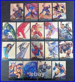 1995 Marvel Metal Gold Blaster Complete Set of 18 Gem Mint / Mint