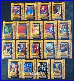 1995 Marvel Metal Gold Blaster Complete Set of 18 Gem Mint / Mint