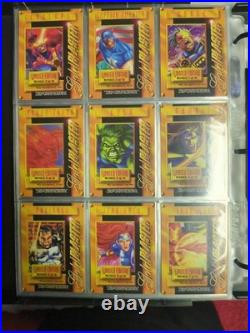 1995 Marvel Metal Gold Blaster Complete Set of 18 Gem Mint / Mint