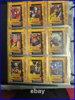 1995 Marvel Metal Gold Blaster Complete Set of 18 Gem Mint / Mint