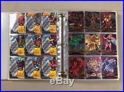 1995 Marvel Metal Inaugural Edition Complete 174-Card Set in Official Binder