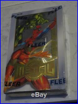 1995 Marvel Metal Trading Card Box Factory Sealed 36 Packs Marvel Comics Fleer
