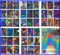 1995 Marvel Pepsicards Binder + Full Set Basic + Specials + Holograms Reprint