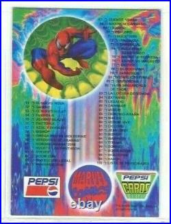 1995 Marvel Pepsicards Binder + Full Set Basic + Specials + Holograms Reprint #1