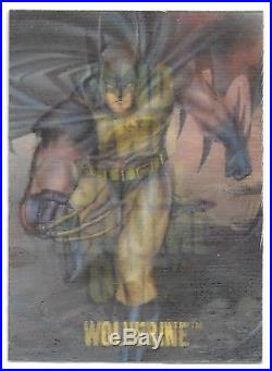 1995 Marvel Vs DC Comics Wolverine Batman Mirage Lenticular Promo Card Rare $$$