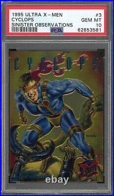1995 Ultra X-Men CYCLOPS #3 Sinister Observations PSA 10 Gem Mint