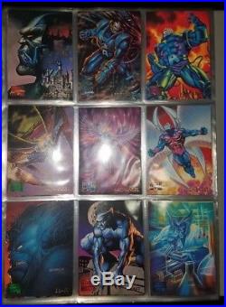 1995 marvel masterpieces complete base, partial canvas and Holoflash