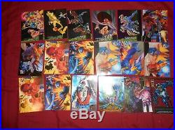 1996-90 CARD HUGE INSERT CHASE LOT MARVEL MASTERPIECES, FLAIR, SPIDERMAN, XMen NM/M