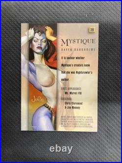 1996 Fleer/SkyBox Marvel Masterpieces #29 Mystique