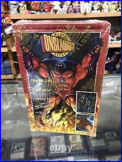 1996 Fleer Ultra Marvel Onslaught Trading Cards Sealed Box