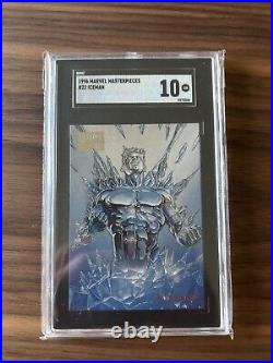 1996 Marvel Masterpieces #22 Iceman Sgc 10 Gem Mint X-men Marvel Card Pop 1