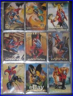 1996 Marvel Masterpieces BASE Set of 100 Cards NM/M Vallejo, Bell RARE