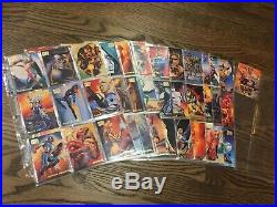 1996 Marvel Masterpieces COMPLETE BASE SET OF 100 CARDS MINT