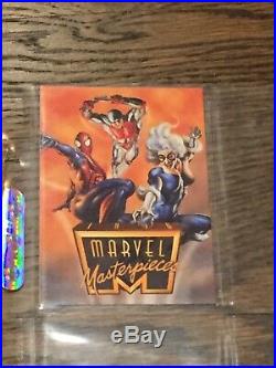 1996 Marvel Masterpieces COMPLETE BASE SET OF 100 CARDS MINT