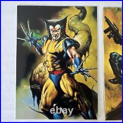 1996 Marvel Masterpieces COMPLETE DOUBLE IMPACT CARD SET, #1-6 NM/M