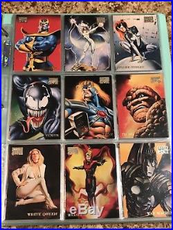 1996 Marvel Masterpieces Complete Base And Gold Gallery Set Mint RARE