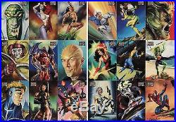 1996 Marvel Masterpieces Complete Base Set + Gallery Set + Double Impact Set