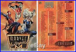 1996 Marvel Masterpieces Complete Base Set + Gallery Set + Double Impact Set