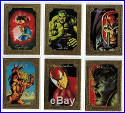1996 Marvel Masterpieces Complete Master Card Set Gold Gallery Double Impact