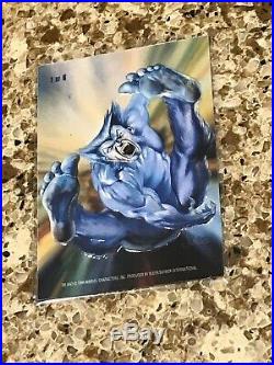 1996 Marvel Masterpieces DOUBLE IMPACT #1 BISHOP AND BEAST MINT