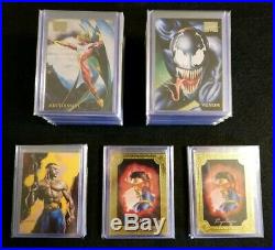 1996 Marvel Masterpieces Double Impact Gold Gallery Promo 118 Card Set